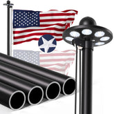 Panopole heavy-duty flag pole kit assembled for easy outdoor installation