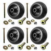 Parts 4 Outdoor deck wheels for quick replacement in a 4-pack