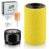 PartsZen air fuel oil filter kit for John Deere Z225 packaging, quick maintenance.