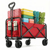 PASAMIC collapsible wagon front view showing sturdy frame and large capacity for groceries