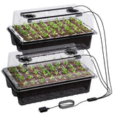 Patigrow 80-cell seed starter tray with grow light for indoor germination