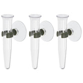 PATIKIL floral water tube suction 3-pack demonstrating secure wall attachment for fresh flowers