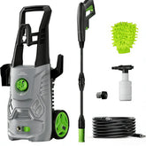 Patoolio pressure washer front view showing portable design for quick outdoor cleaning.