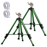 Pattiumo 2-pack lawn sprinklers base for stable tripod irrigation across large yards.