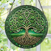 Pauyadu Tree of Life sun catcher, 8-inch, creates rainbow reflections