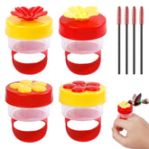 Pawfly handheld hummingbird feeders set for outdoor multi-bird feeding.