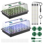 Pawfly seed starter trays 2-pack with adjustable lights for indoor seed starting.