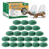 Pblovylu squirrel repellent balls pack shown for long-lasting home protection.