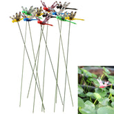 PCTC dragonfly garden stake blue clip brightens outdoor spaces.