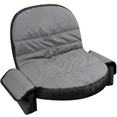 Peatovie lawn tractor seat cover with pocket keeps essentials organized while mowing.