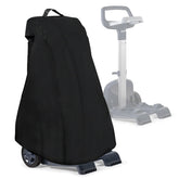PEATOVIE robotic pool cleaner cover secured on a universal caddy, protecting from sun and debris.