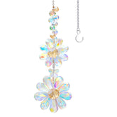 PEDOBO crystal flower suncatcher daisy catching sunlight and rainbow reflections