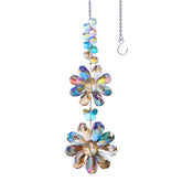 PEDOBO crystal flower suncatcher daisy casting vibrant rainbows through a window