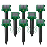 Peepst 8-pack solar mole repellent in the yard deters pests