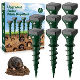 Peepst solar-powered mole stake protects yard from burrowing pests up to 7,000 sq ft