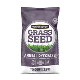 Pennington Annual Ryegrass seed bag ready for overseeding warm-season lawns.