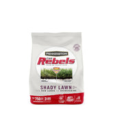 Pennington The Rebels tall fescue seed bag for shady lawns with drought-tolerant potential.