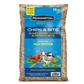 Pennington Select Chips & Bits wild bird seed mix for outdoor feeders boosts songbird variety
