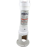 Pentair Rainbow 300 feeder exterior view showing a compact, enclosed system