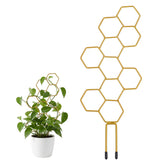 PEOVLVN small honeycomb trellis indoors supports climbing plants for better light.