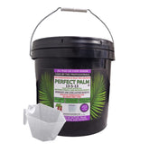 Perfect Palm 14 lb dual-action fertilizer bottle for healthier palms and easy handling.
