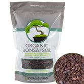 Perfect Plants Bonsai Soil 2 qts bag for potting and steady nutrients.
