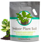 Perfect Plants indoor soil 8qt bag, ready for potting with balanced moisture.