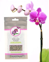 Perfect Plants Orchid Food resealable bag for convenient storage and long-lasting orchid nutrition.