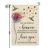 Perfectinsoy garden flag May Winds Heaven: durable outdoor decor for yard and porch.