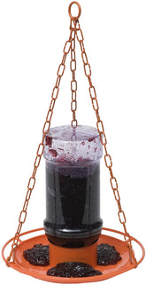 Perky-Pet Oriole 32 oz jelly feeder with 1-port design attracts orioles in the backyard