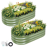 Permade raised bed assembly—durable galvanized design for quick outdoor setup.