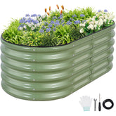 Permade galvanized raised bed assembly shows sturdy framing for long-lasting gardens.