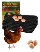 PERZUMI nesting pads with open-grid 13x11 black design keep eggs cleaner and dry