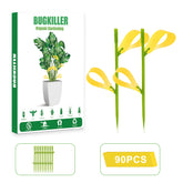 Pestcon 90pcs yellow traps for plants indoors capture gnats with strong adhesion.