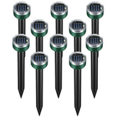 PestMentor Mole Repellent Solar Powered stake deters burrowers outdoors