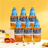 Pestvanish fruit fly trap refill liquid six-pack provides long-lasting indoor protection near food areas.