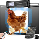 Pet Deluxe automatic chicken door side-opening design enables easy access for larger birds in compact coops.