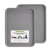 PETABY Boot Tray 2-Pack front view showing two trays ready to catch mud and dirt