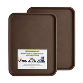 PETABBY boot tray all seasons brown contains mud and keeps entry neat.