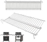 PETKAO warming rack mounted on Weber Genesis II 300 Series expanding cooking space.