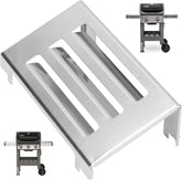 PETKAO 67060 heat deflector front view improves heat distribution on Weber Spirit II
