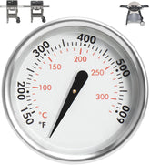 PETKAO Weber temperature gauge close-up with clear Fahrenheit and Celsius readout