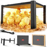 PETNF chicken coop heater front view provides efficient warmth for hens.