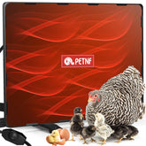 PETNF chicken coop heater hero view provides compact radiant warmth for small coops.