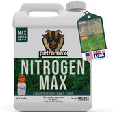 Petra Petramax liquid nitrogen fertilizer bottle pour for easy lawn treatment