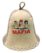 PetriStor wool sauna hat front view highlighting natural insulation for heat comfort.