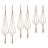 Petutu plant hanger with stainless top ring for easy ceiling or wall mounting.