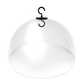 PFNRTH Squirrel Baffle with clear dome over feeder protects from squirrels