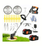 PFYELYI Weed Wacker with dual battery pack for extended trimming sessions