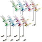 PGAXM Dragonfly clip on pot edge adds lively color to your garden.
